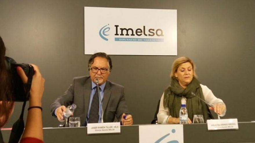 Jose Ramón Tiller y Agustina Brines, durante la rueda de prensa.