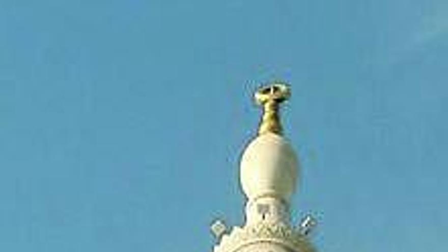 Minarete de una mezquita.