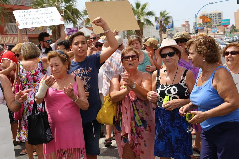 Protesta de los vecinos de San Roque