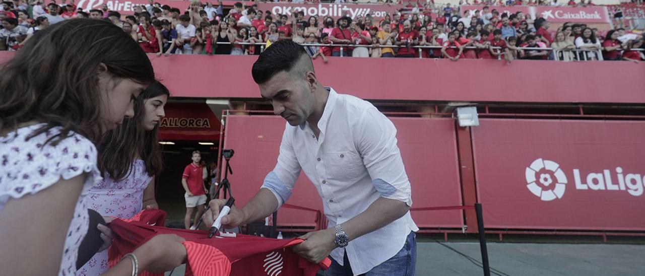 Manolo Reina se despidió de la afición del Real Mallorca antes de fichar por el Málaga CF.