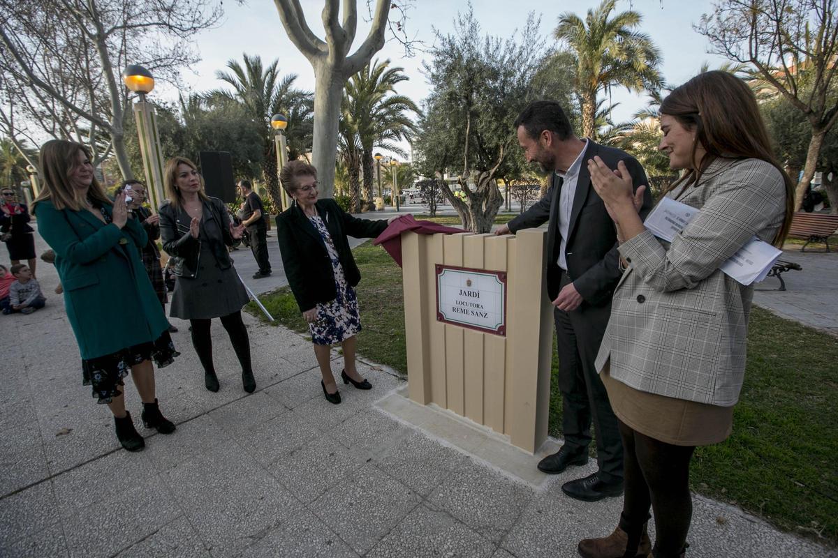 Reme Sanz cuenta con un jardín dedicado en Elche