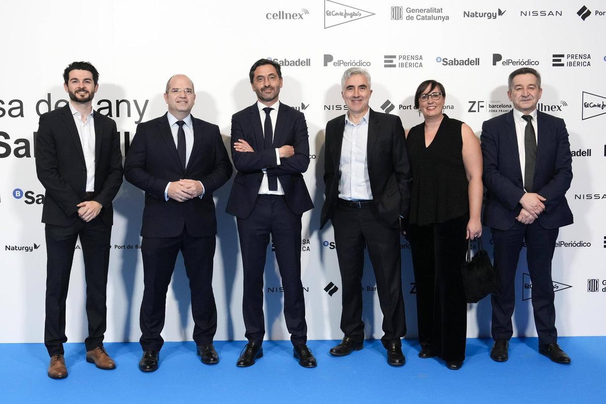 Ricard Gey, Christian Costaganna, Alberto Vázquez, Julio Andia, Aina Peris y Jordi Gràcia, de Nissan Motor España