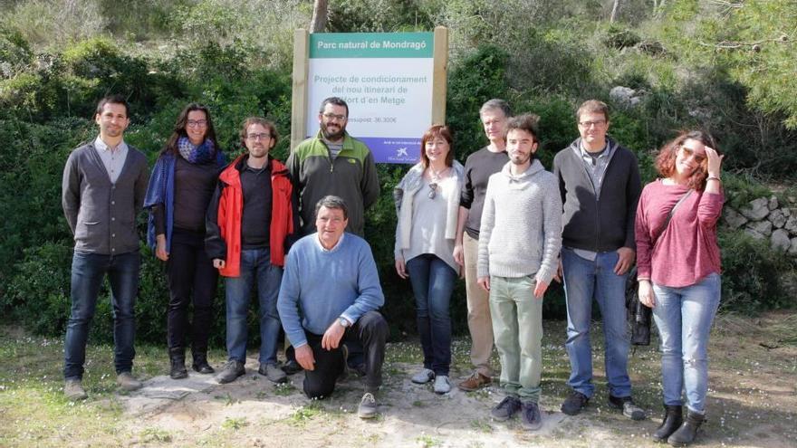 Armengol junto a representantes de Estel de Llevant y La Caixa.