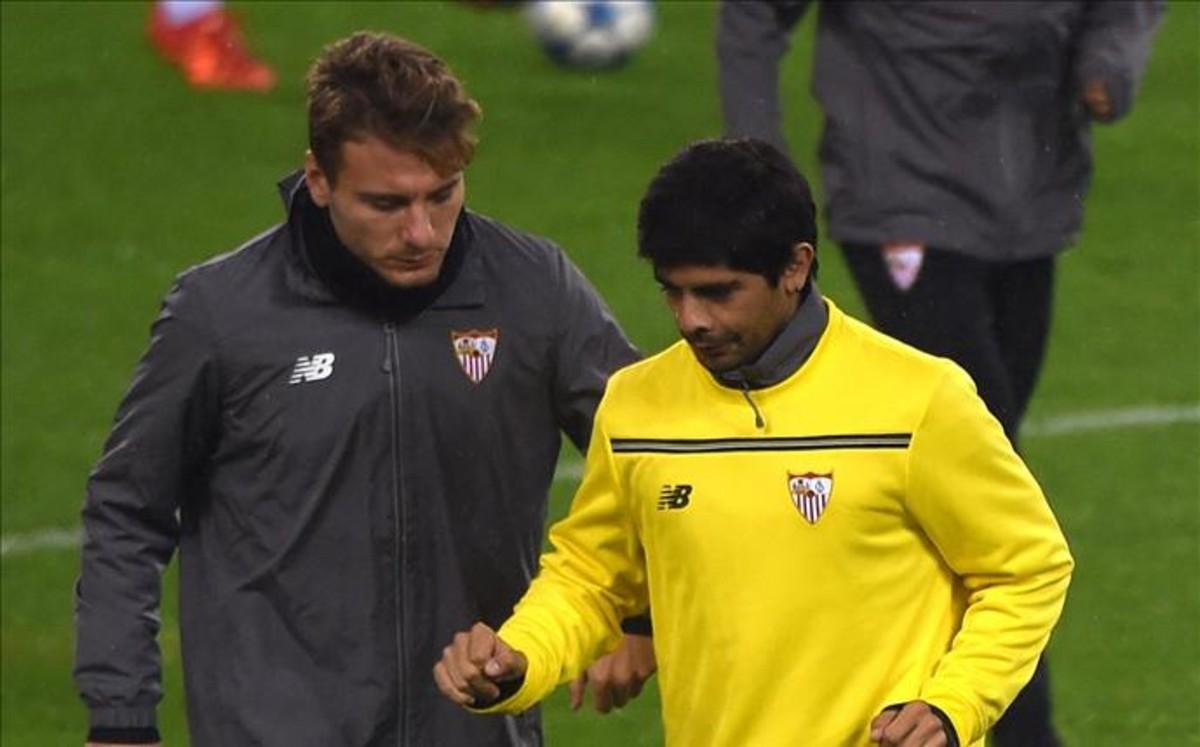 Immobile aconseja a Banega en la búsqueda de casa en Milán