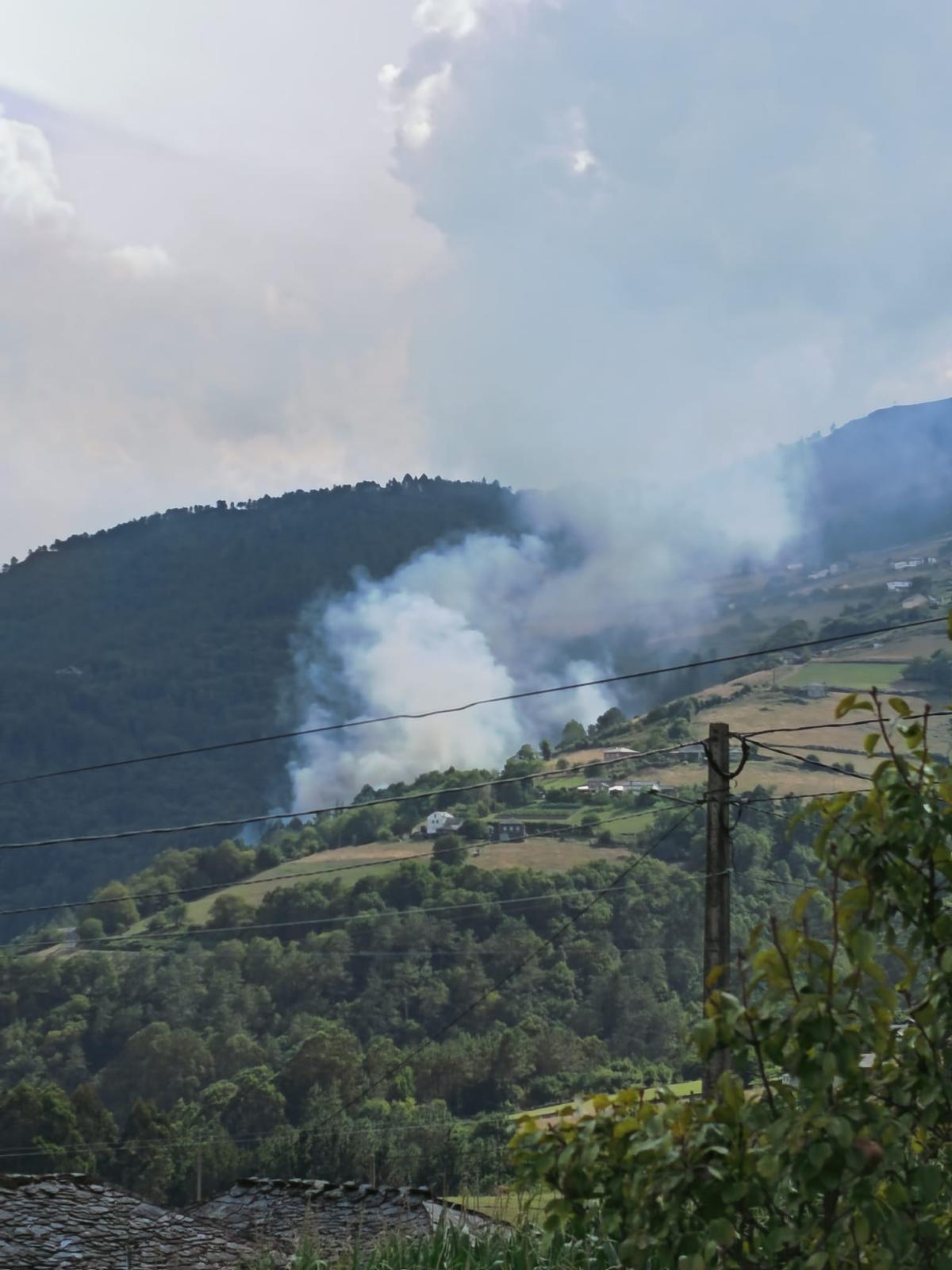 Imagen del incencido en Boal.