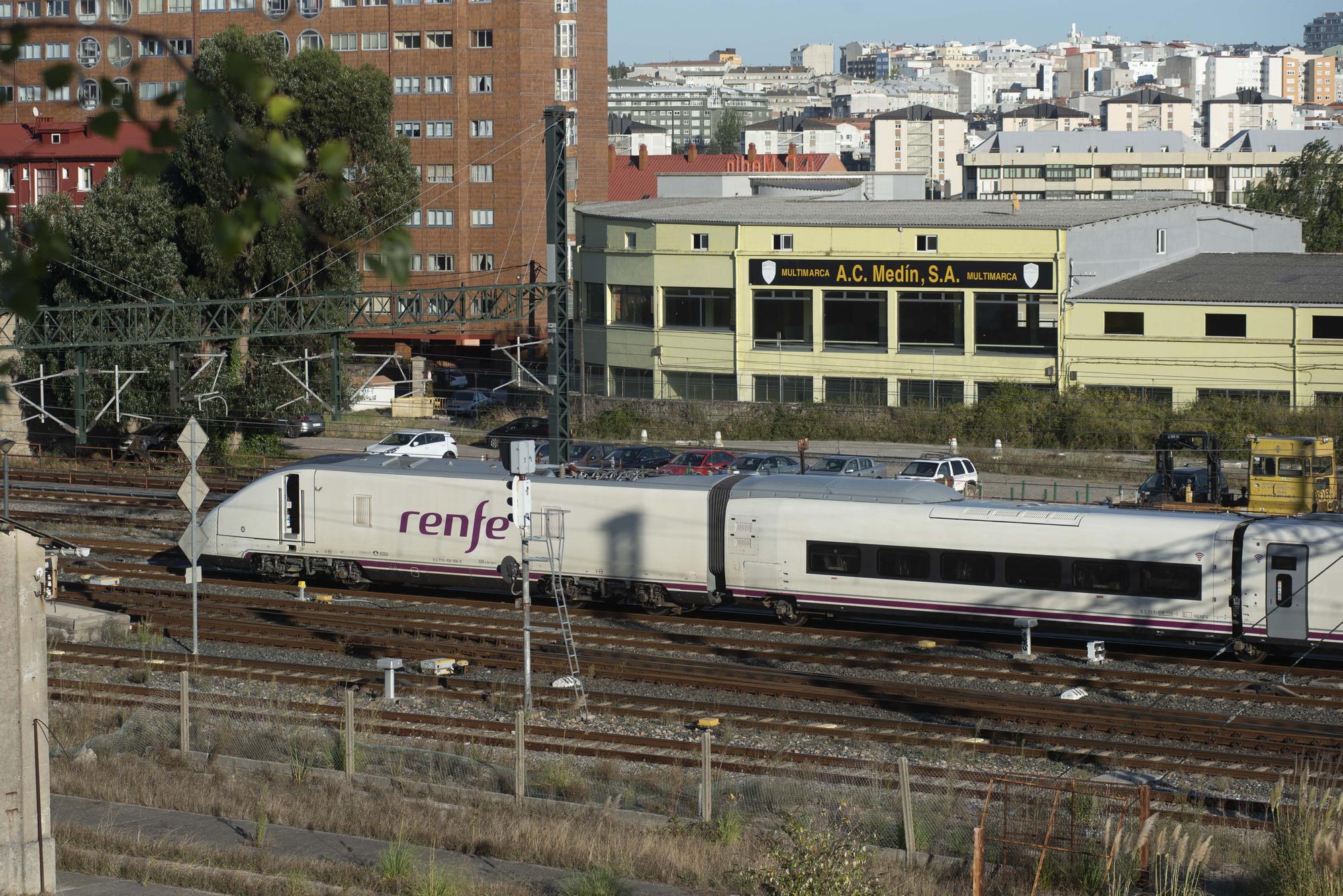 Pruebas del tren Avril en la estación de San Cristóbal