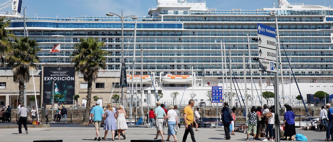 Turistas de crucero en Vigo