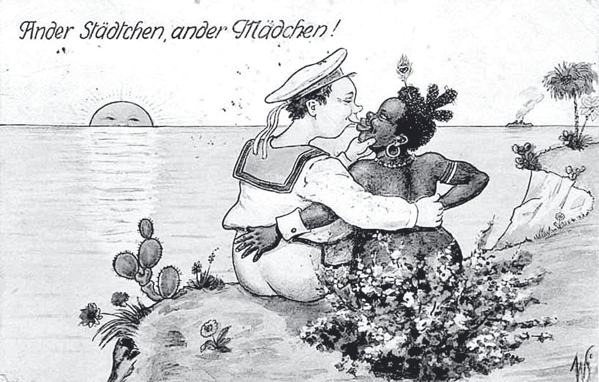 &quot;Otra ciudad, otra chica, saludos desde las colonias», dice una postal alemana.