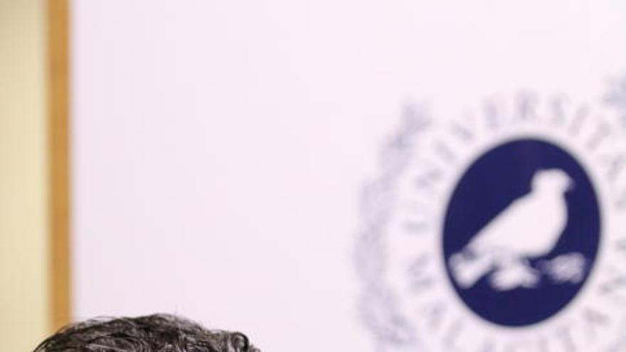 Antonio Banderas, en la presentación de la Cátedra de Estudios Cofrades de la UMA