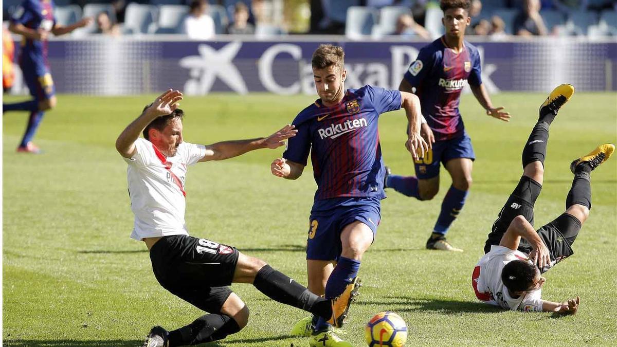 David Concha, en su breve etapa en el Barça B