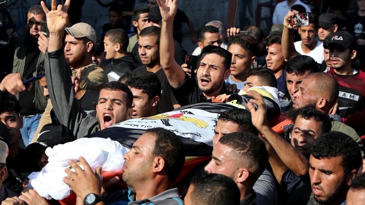 Funeral de Baha Abu Al-Ata, en Gaza