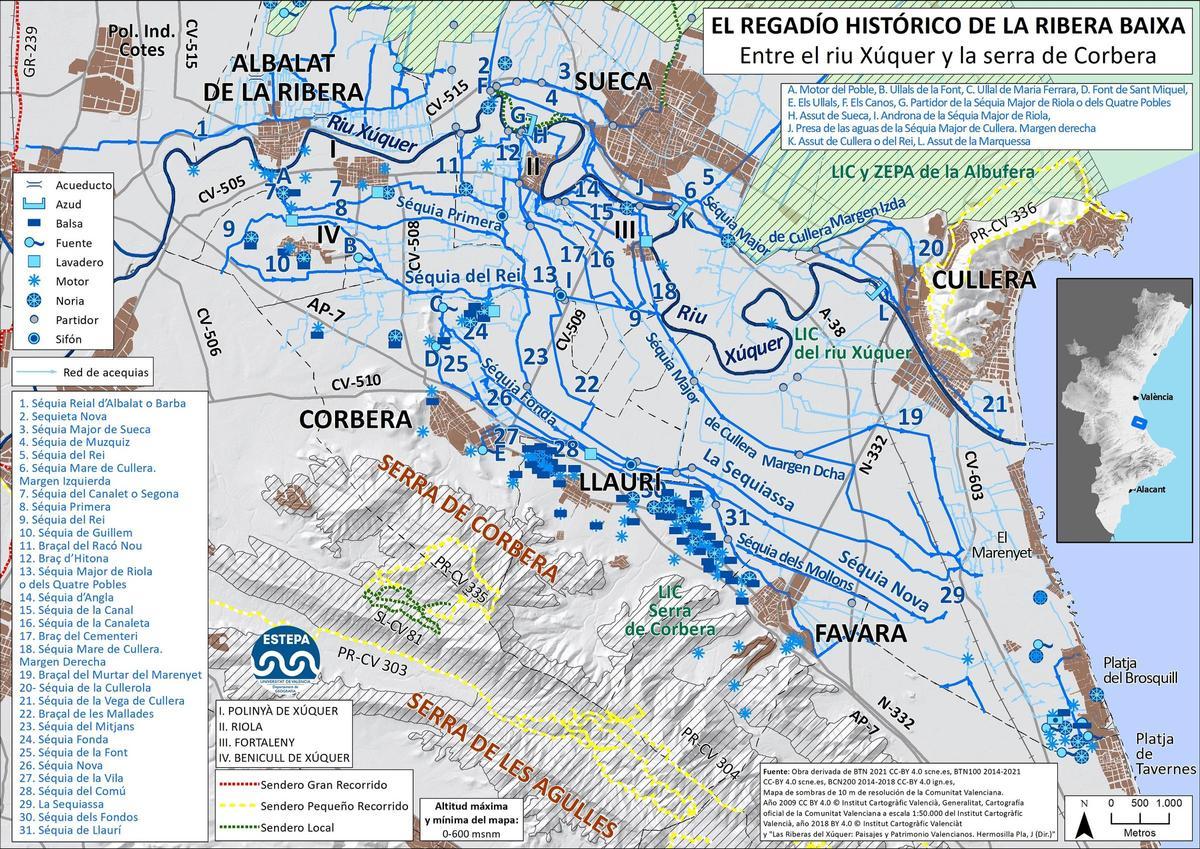 El regadío histórico de la Ribera Baixa.