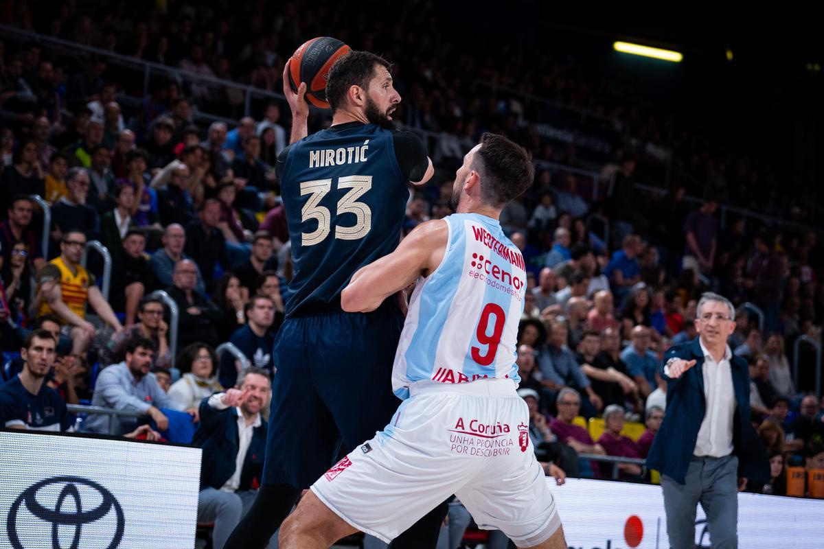 Mirotic resol per al Barça davant un exigent Obradoiro