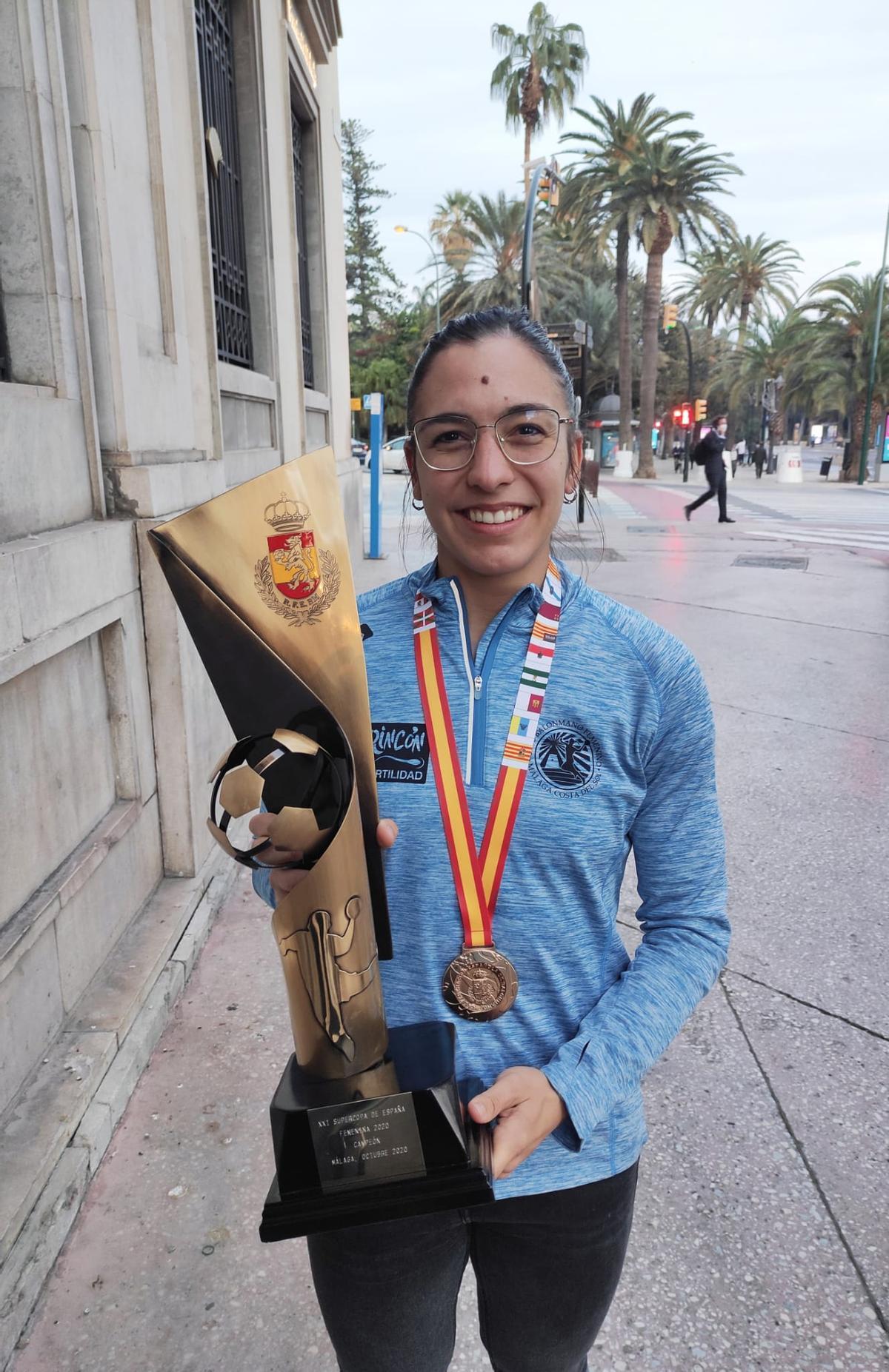 Estela Doiro, tras ganar la Supercopa.