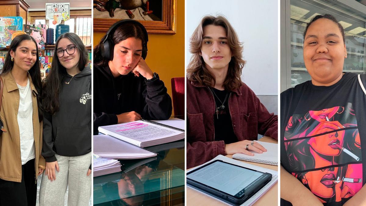 Nervios, repasos al sol o en centros de estudio y cálculos sobre la nota de acceso: así pasan las últimas horas antes de la PAU los alumnos asturianos