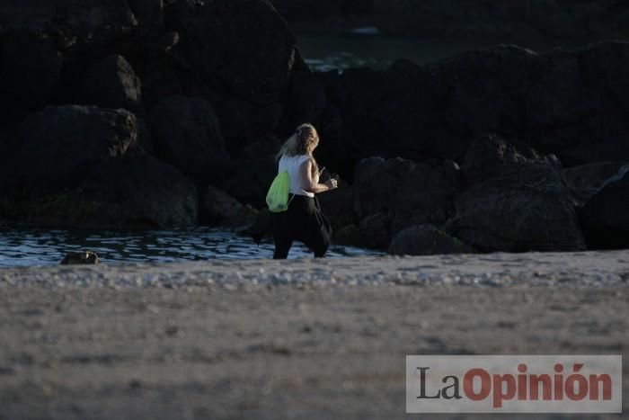 Primer día de paseos al aire libre en Mazarrón