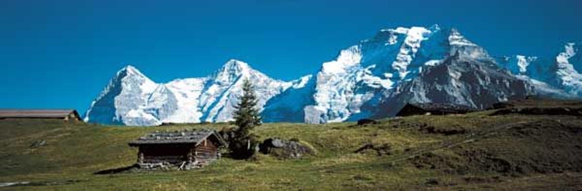 Las tres montañas emblemáticas de esta zona: el Eiger, el Mönch y el Jungfrau