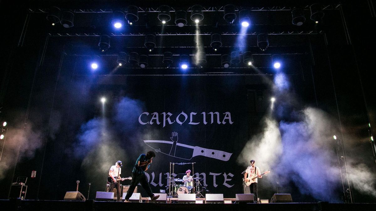 El grupo de rock-indie Carolina Durante durante su concierto en Madrid el pasado 2021 en los Veranos de la Villa.