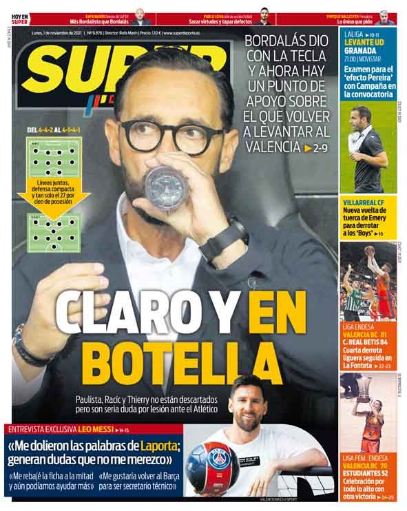 Portadas de SUPER en el mes de noviembre