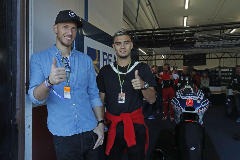 Neto y Pereira, en el box de Barberá