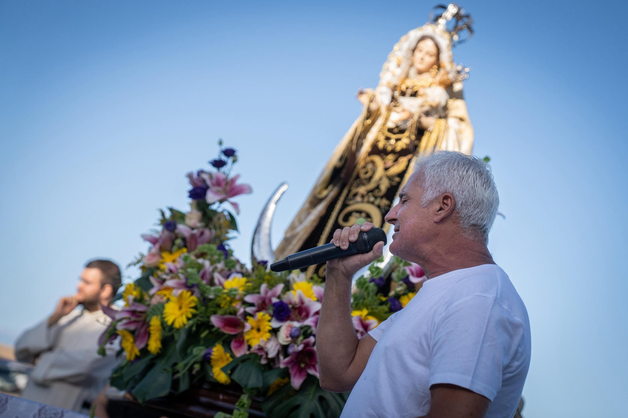Embarcación de la Virgen del Carmen en Candelaria