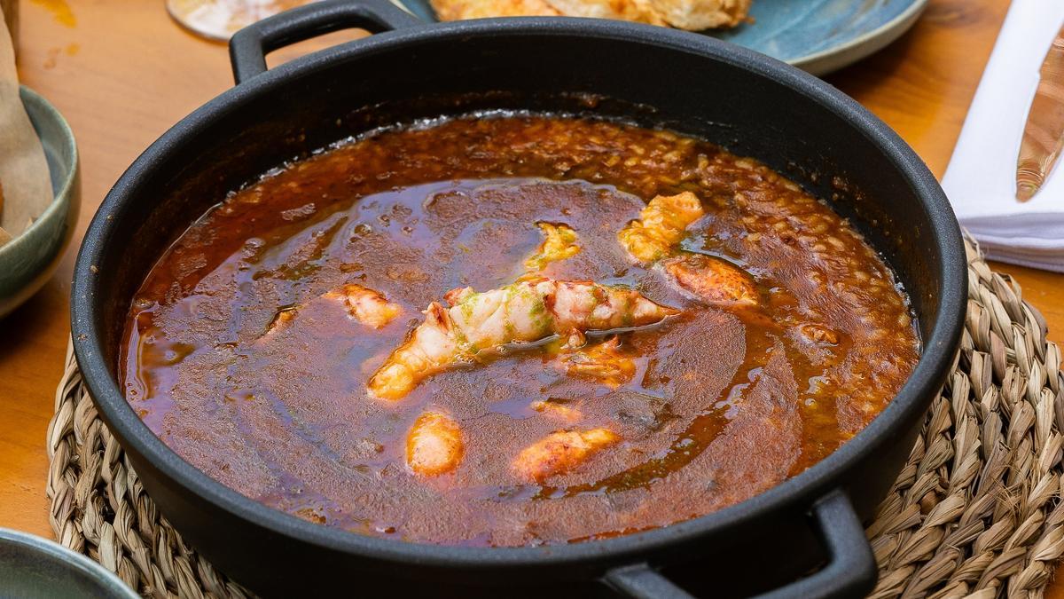 El arroz caldoso de bogavante del restaurante efímero L'Arròs del Hotel El Palace.