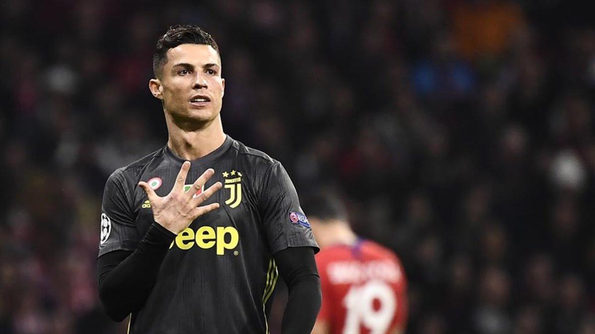 Cristiano Ronaldo se mofó de la afición del Atlético de Madrid en el partido del Wanda