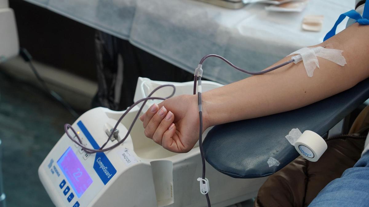 Donación de sangre.