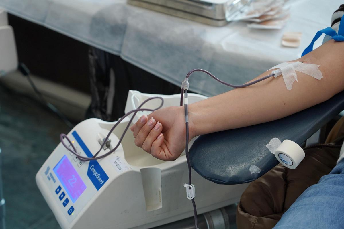 Donación de sangre.
