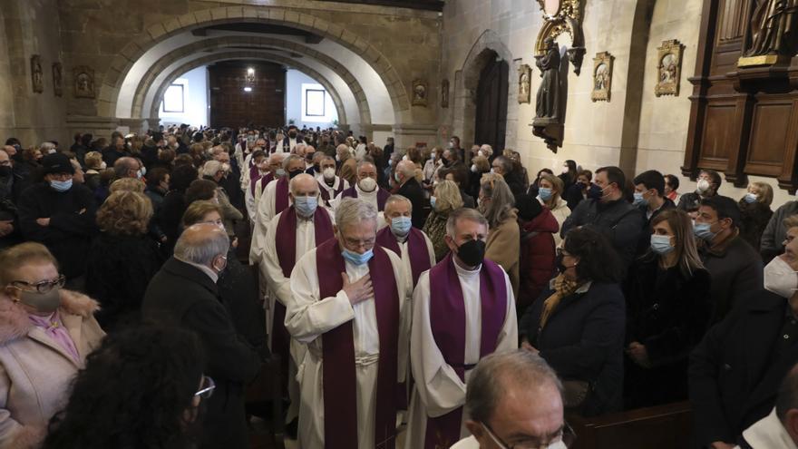 El Vicario General de la diócesis, en el adiós a Ángel Garralda: “Quien fue flor nos sostendrá como raíz”