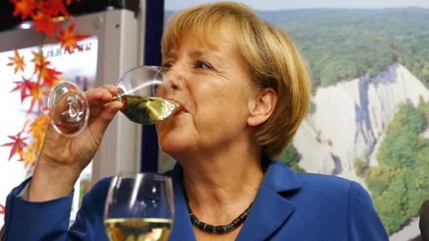 La noche más feliz de Angie Merkel