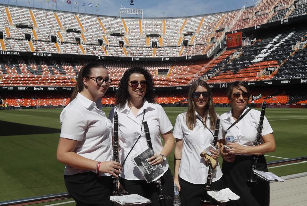 La Sociedad Musical 'La Marinense' de Marines, en Mestalla