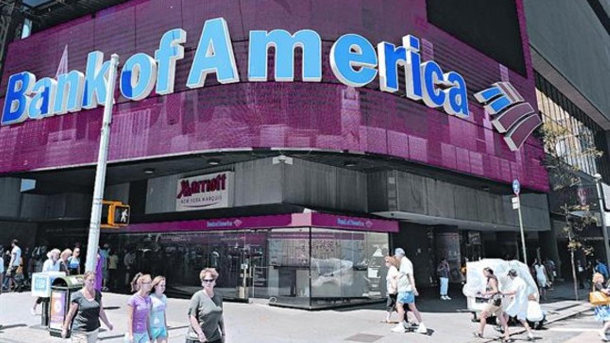 Sucursal del Bank of America en Nueva York, en EEUU.