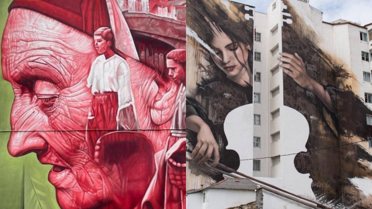 Murales premiados por 'Street Art Cities' en 2023.