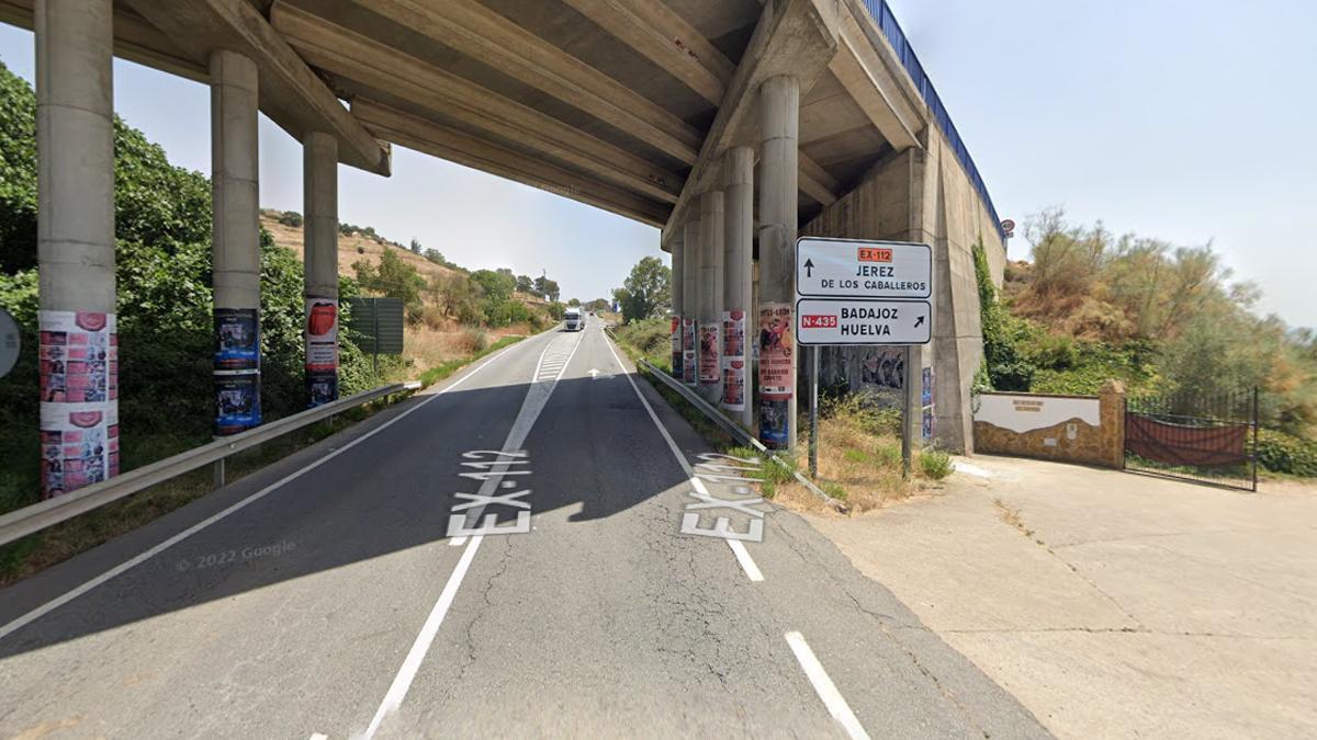 Imagen de la carretera en la que ha tenido lugar el accidente.