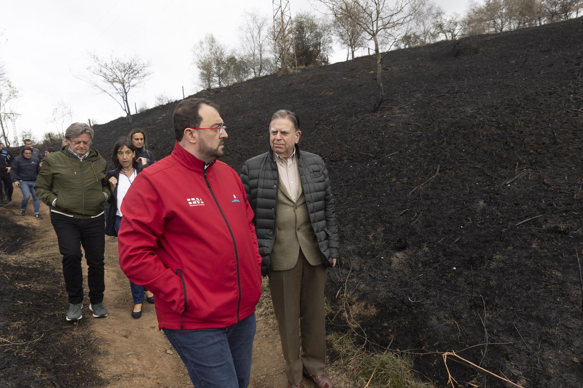 El Naranco, en Oviedo, devastado por las llamas