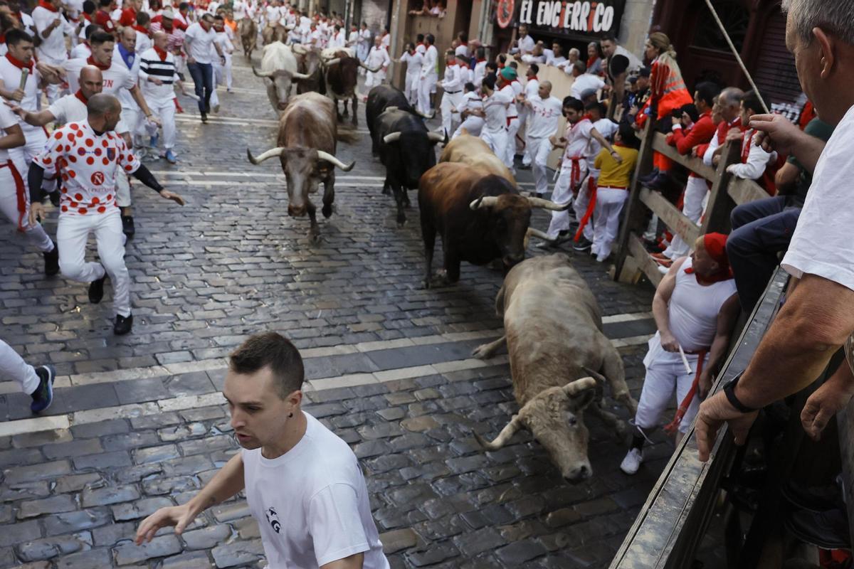 Primer encierro dels Sanfermins.