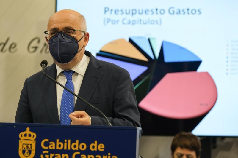 El presidente del Cabildo de GC presenta los presupuestos para 2022