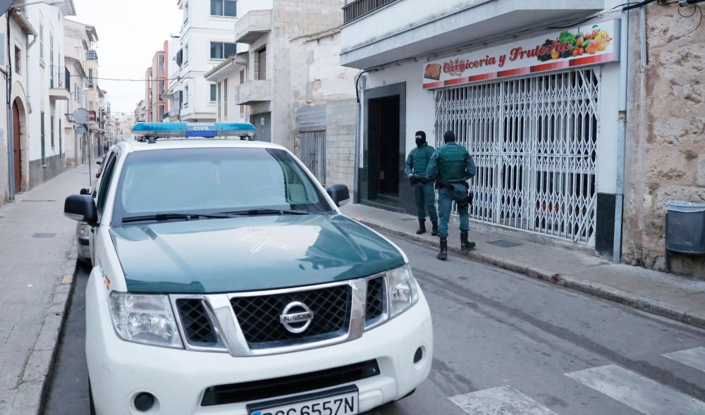 Drogenrazzia in Sa Pobla am Dienstag (10.1.).