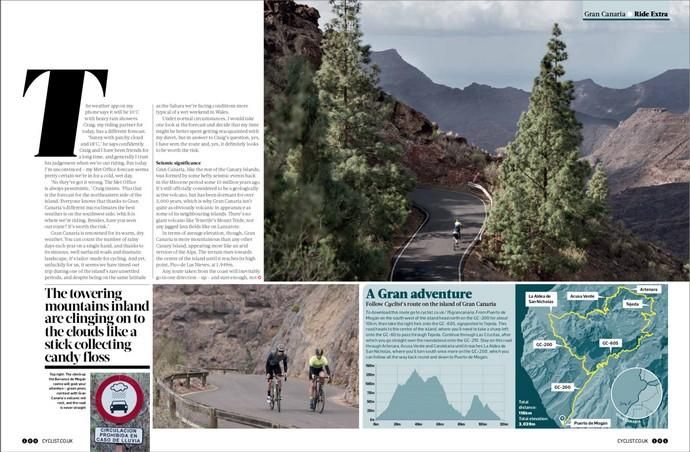 La revista británica especializada 'Cyclist' compara a Gran Canaria con los Alpes