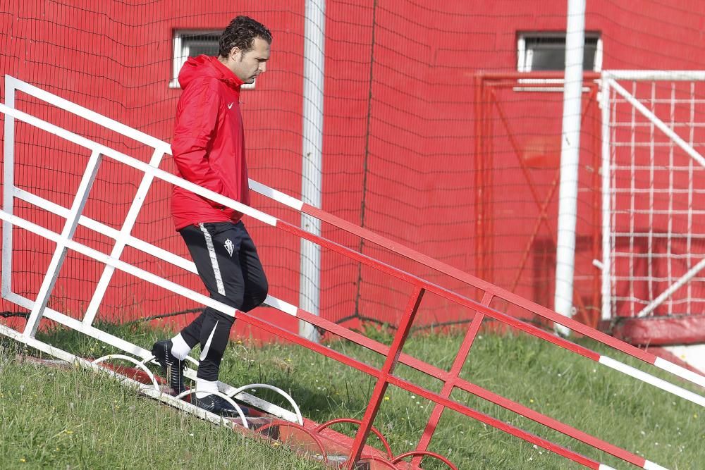 Entrenamiento del Real Sporting de Gijón