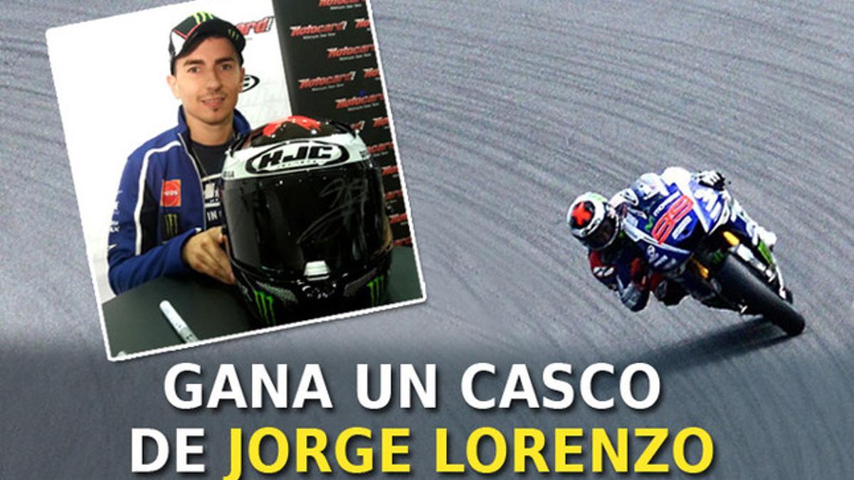 Gana un casco de Jorge Lorenzo