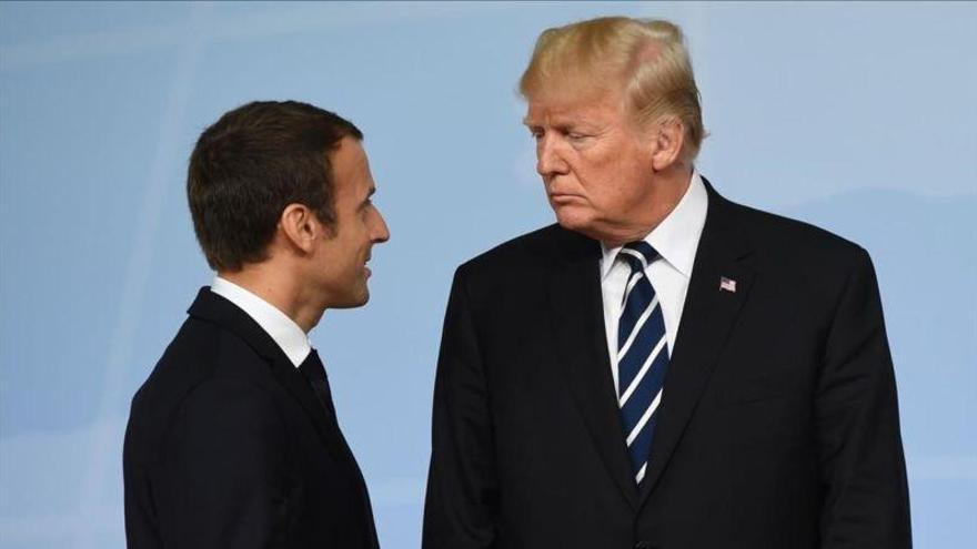 Macron y Trump: cena romántica para cuatro en la Torre Eiffel