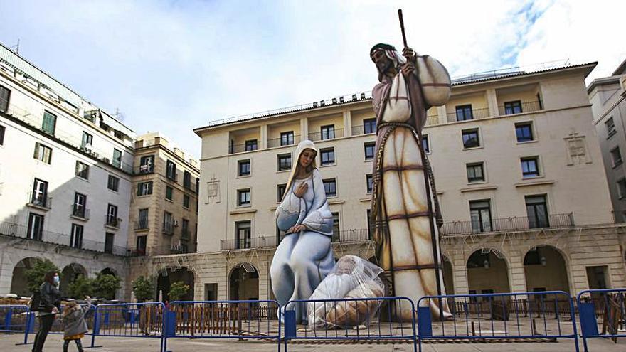 Belén de la plaza del Ayuntamiento de Alicante.