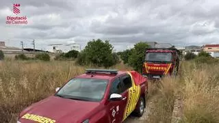 Movilizados los bomberos por un incendio de vegetación en un campo abandonado de Altura