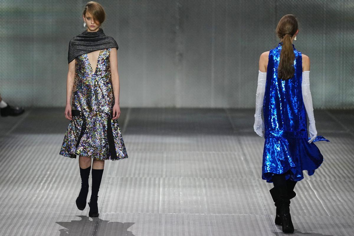 Un momento del desfile de Doblas en la tercera jornada de la 080 Barcelona Fashion