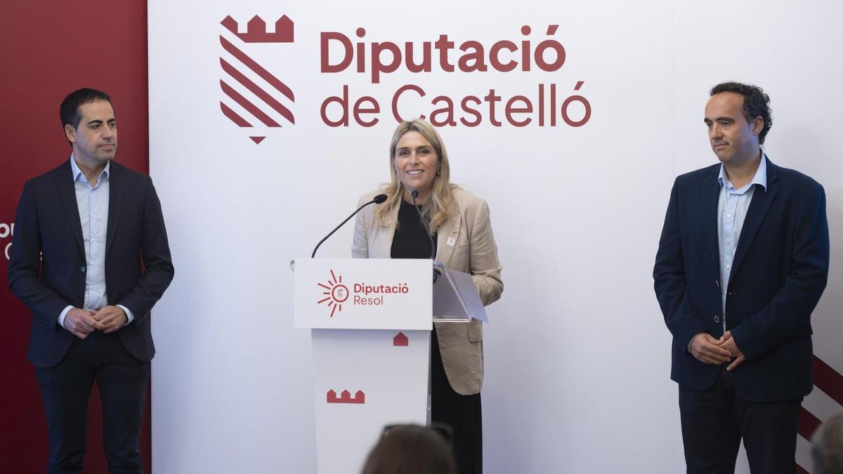 Marta Barrachina, presidenta de la Diputación de Castellón, durante la presentación del plan Resol.