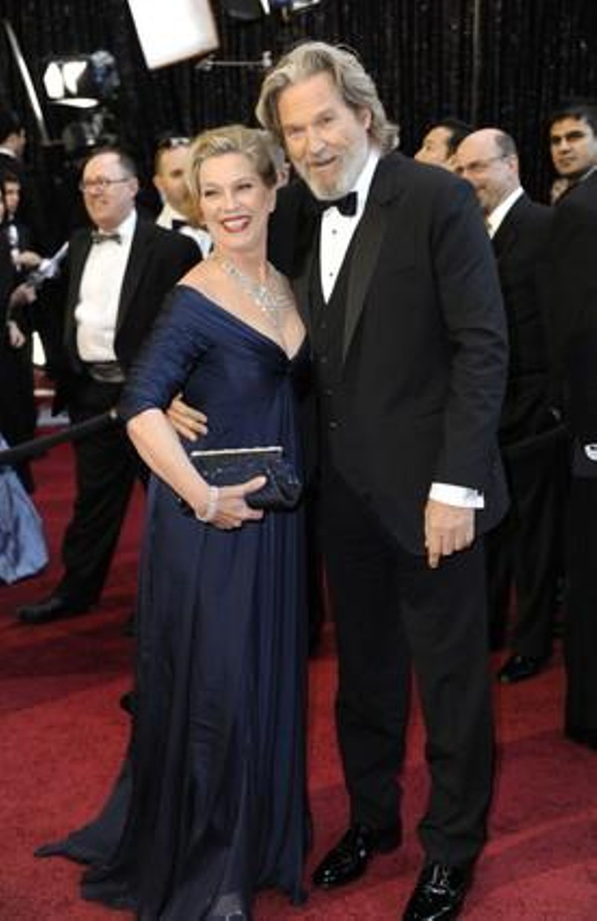 Jeff Bridges i la seva dona, Susan, poc abans de l’inici de la cerimònia.