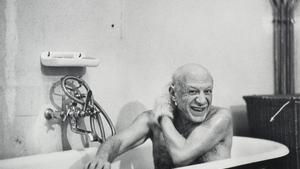 Fotografía de Picasso de David Douglas Duncan (1956).