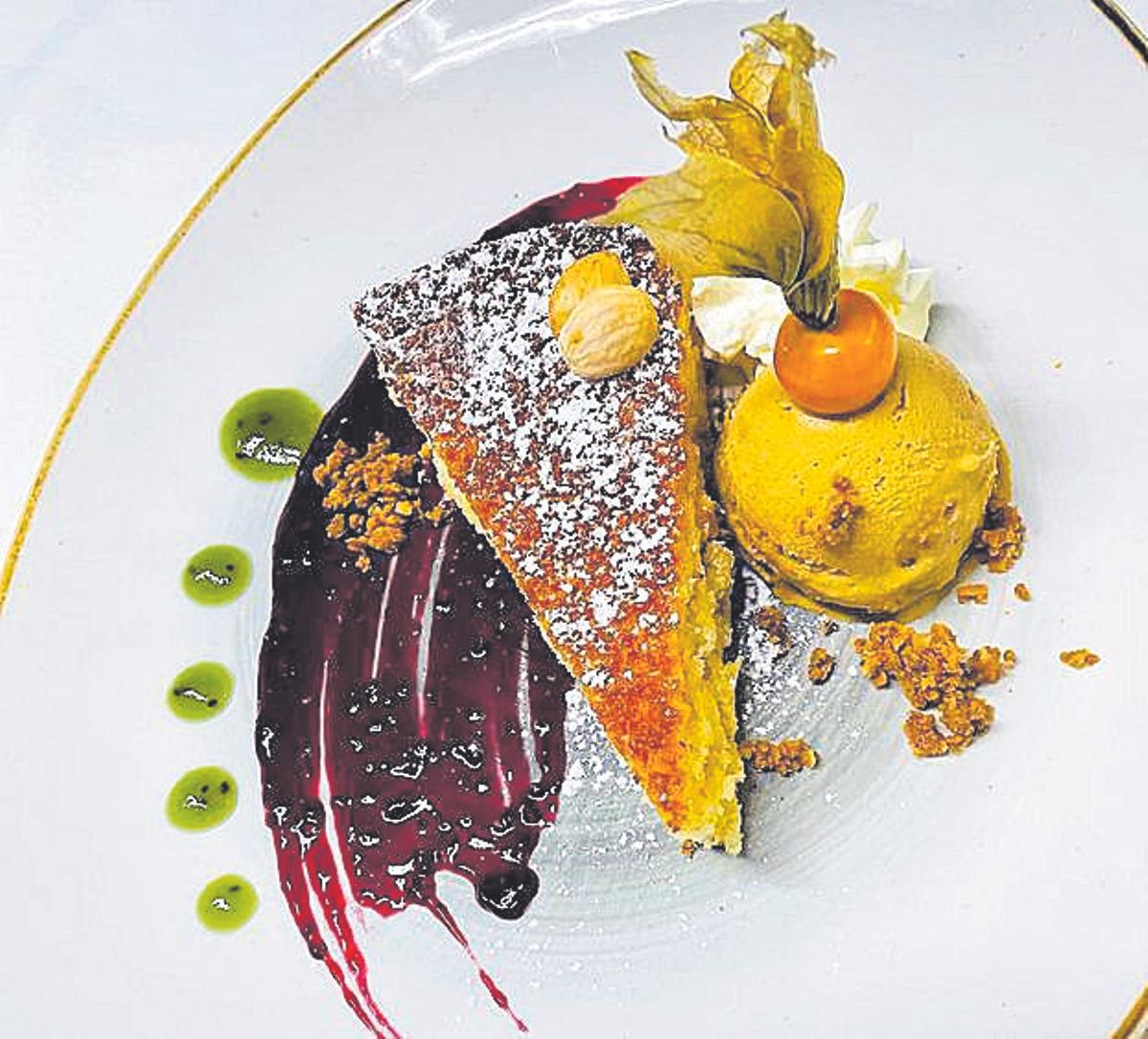 Imagen tarta de almendra.